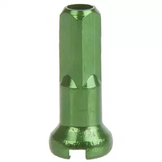 Ниппель, CNSPOKE, р-р 2x12 мм, 14G, алюминиевый, цвет изумрудно-зеленый